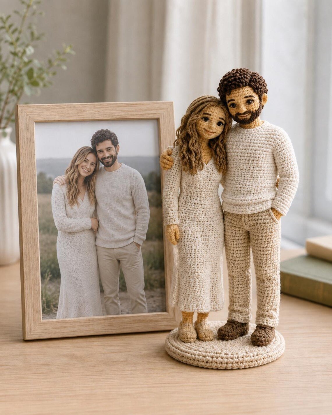 Custom Crochet Doll from Photo, Personalized Look-Alike Amigurumi Portrait