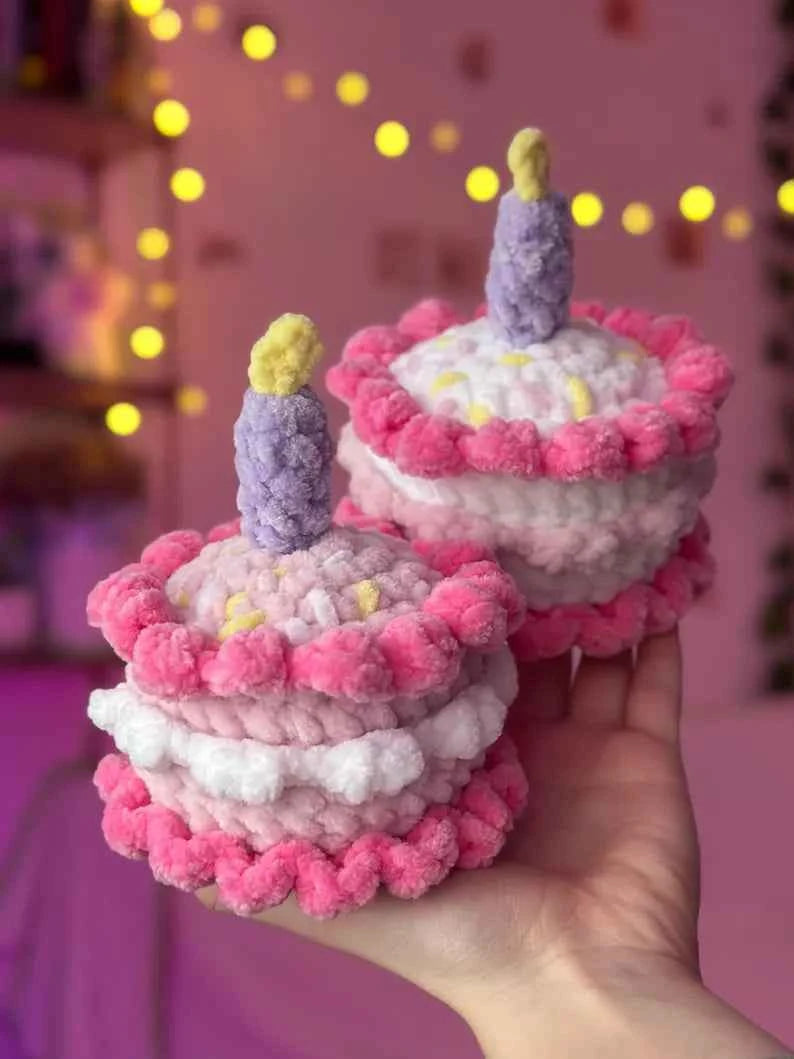 Custom Crochet Plush Cake