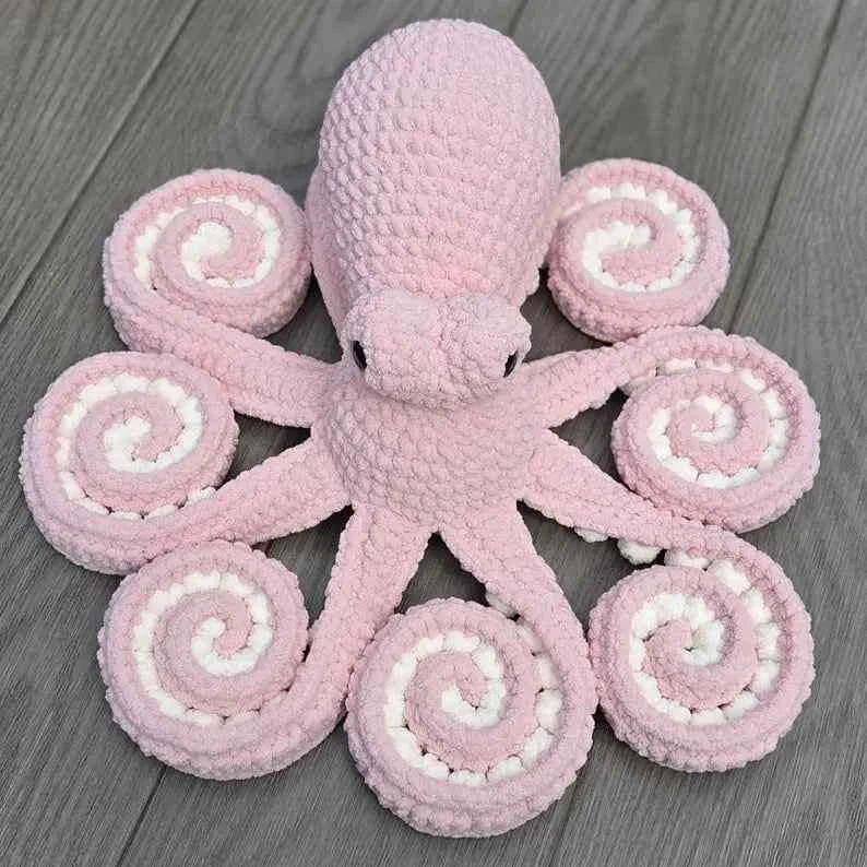 CUSTOM Crochet Giant Anchor the Octopus