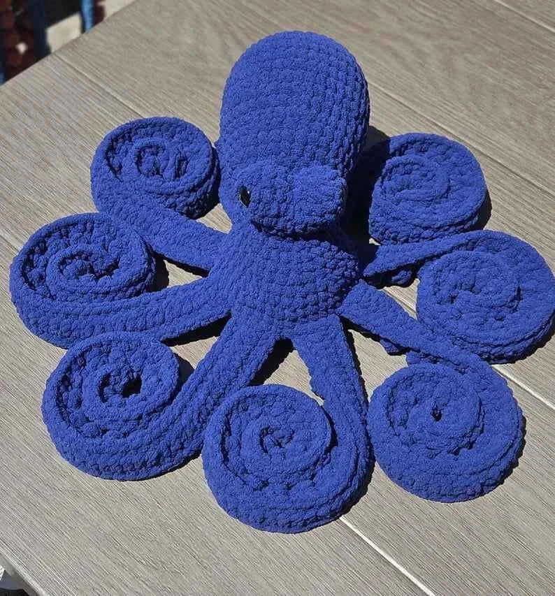 CUSTOM Crochet Giant Anchor the Octopus