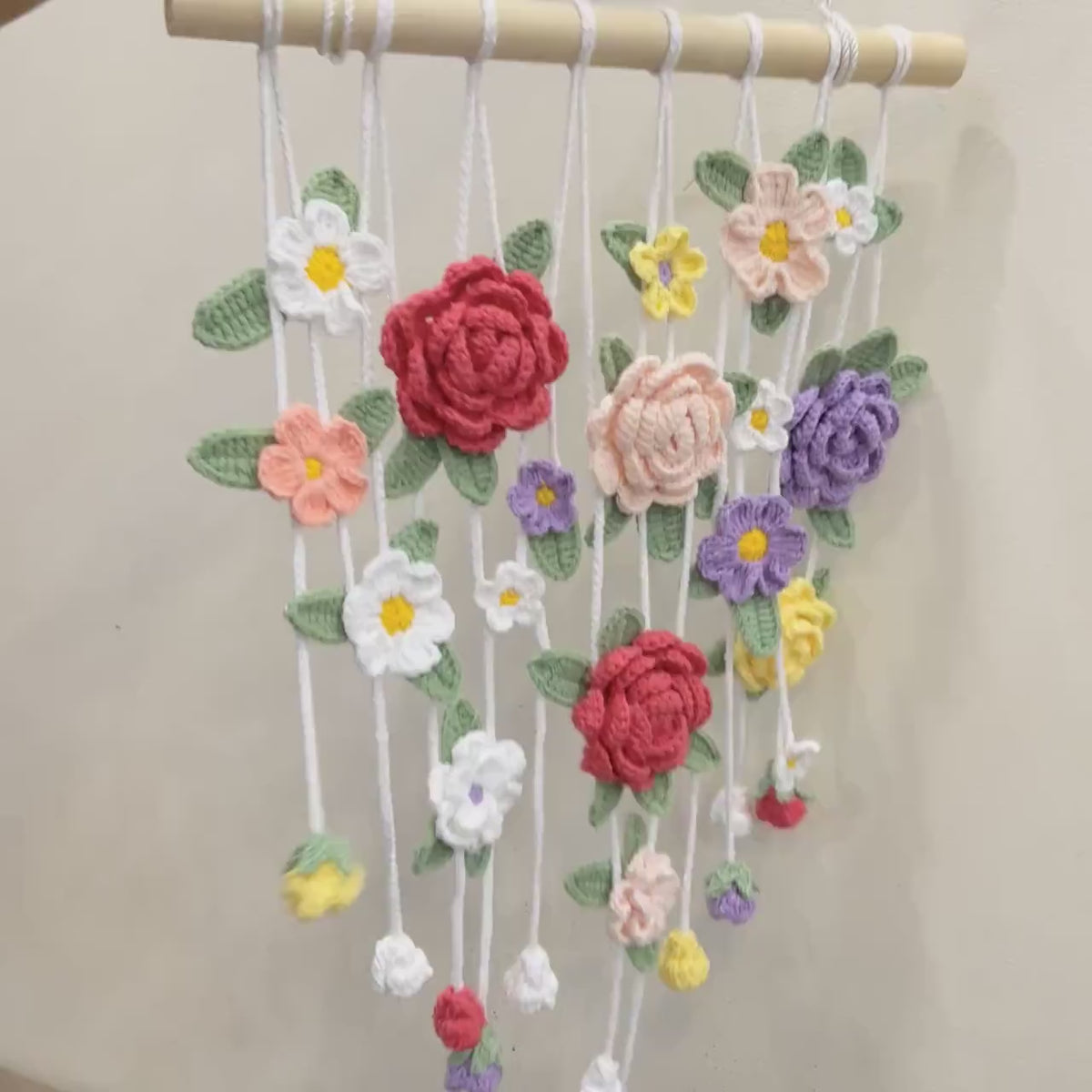 Crochet Flower Wall HangingCharming Crochet Flower Wall Hanging here